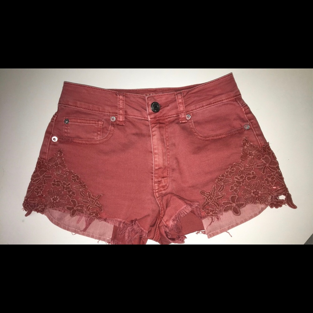 Pink Jean Shorts